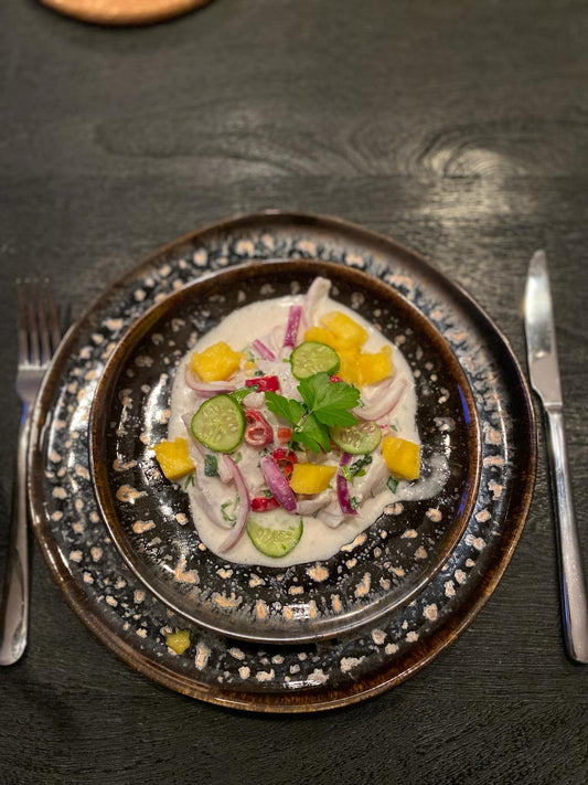 Feestelijke voorgerecht: roodbaars ceviche