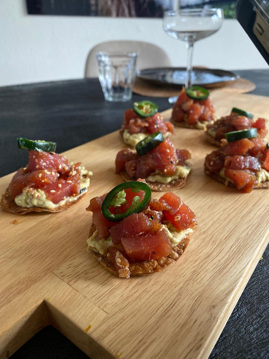 Spicy tonijn tostadas