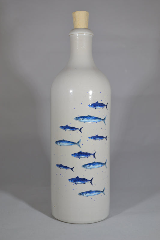 Oliedispenser Delftsblauw 'Vissen' groot