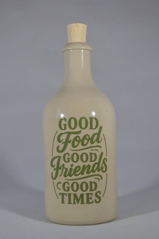 Oliedispenser 'Good Food, Good Friends'