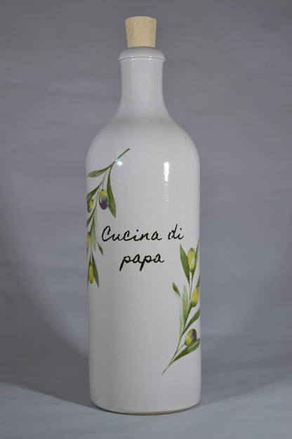 Oliedispenser olijftakken 'Cucina di papa'