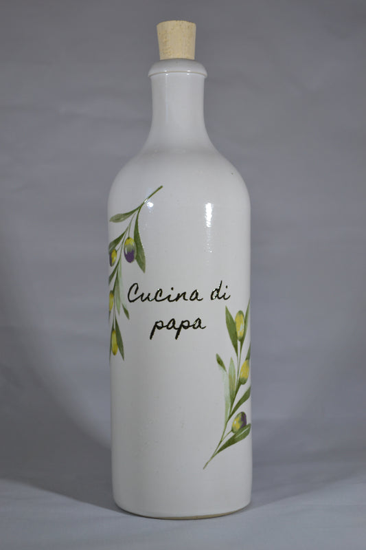 Oliedispenser olijftakken 'Cucina di papa'