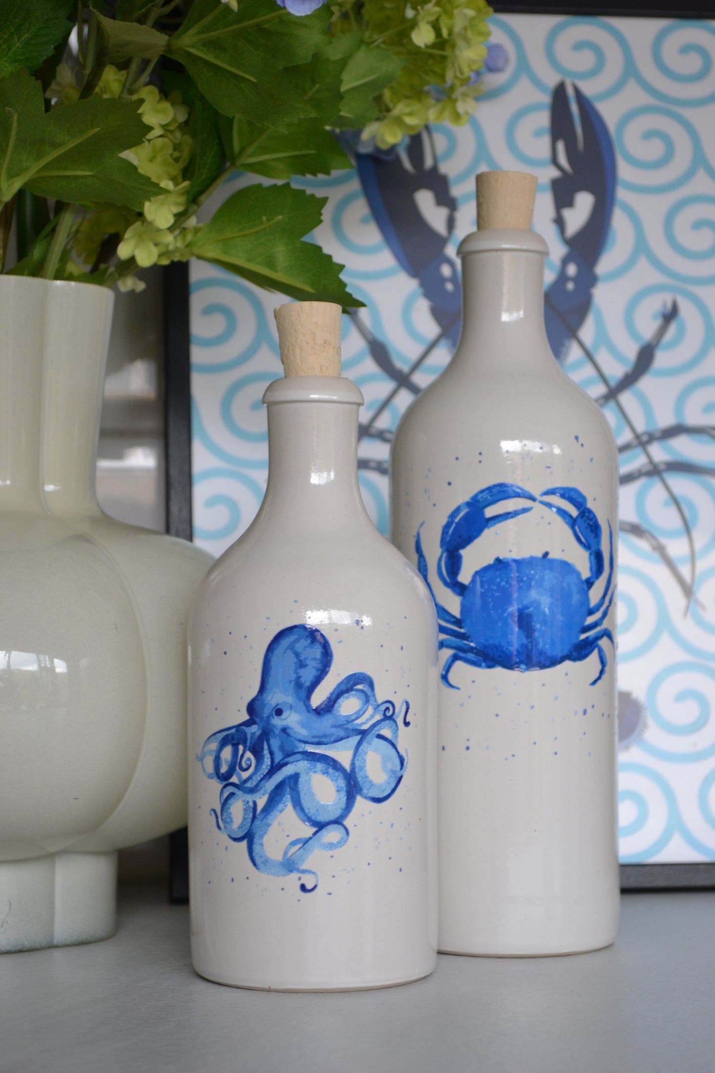 Delfter Blauer Ölspender „Pulpo“