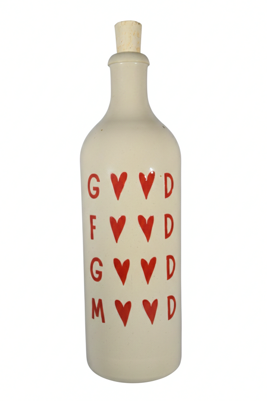 Oliedispenser 'Good Food, Good Mood' Bordeaux