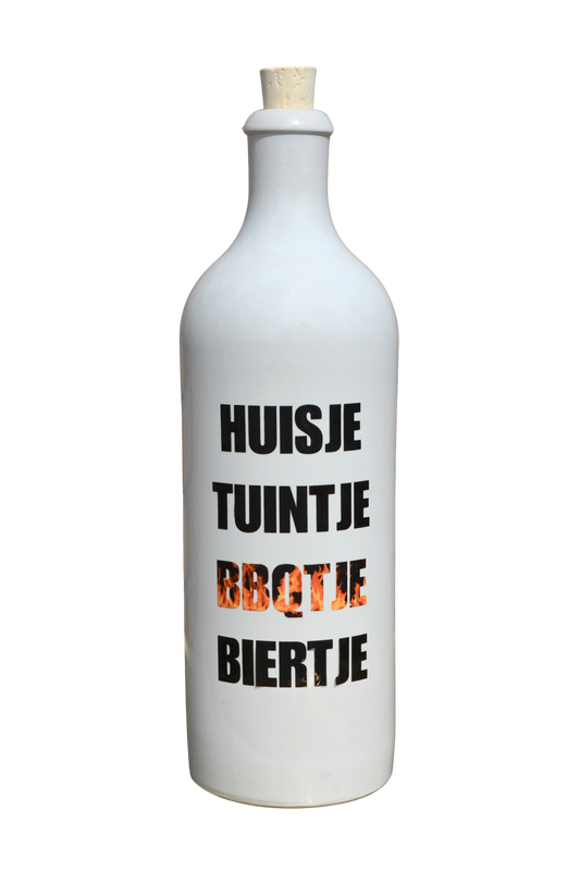 Oliedispenser Huisje Tuintje BBQtje Biertje
