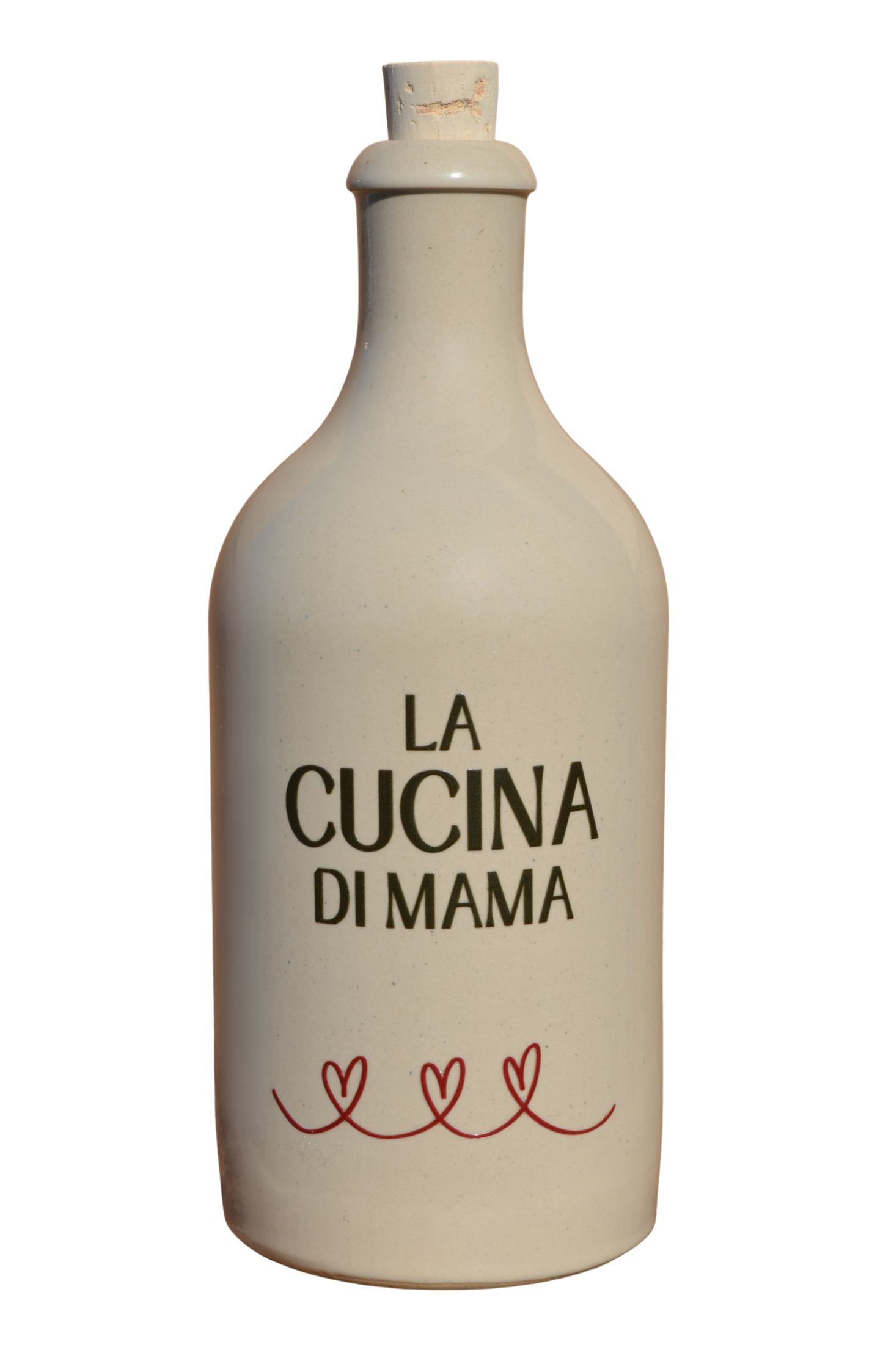 Oliedispenser 'La cucina hartje rood' beige