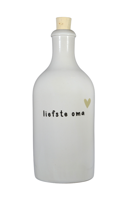Oliedispenser 'Liefste oma taupe'