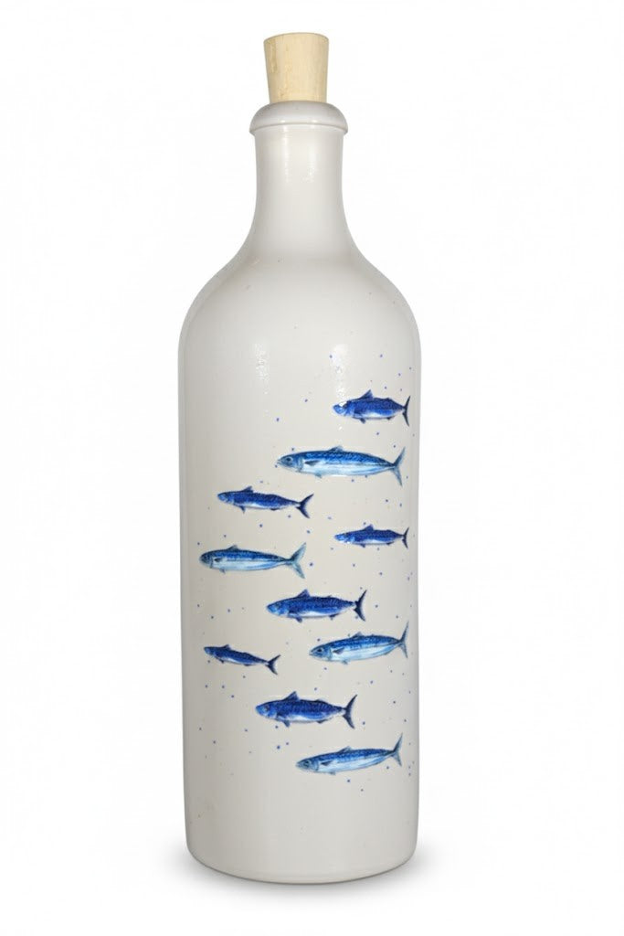 Oliedispenser Delftsblauw 'Vissen' groot